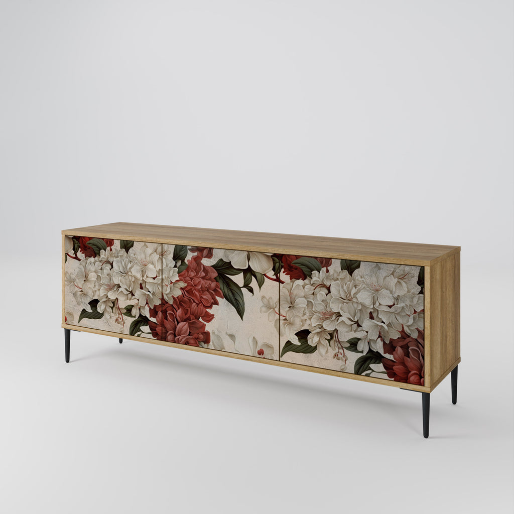 Meuble TV 3 portes EPHEMERAL DAYS effet chêne