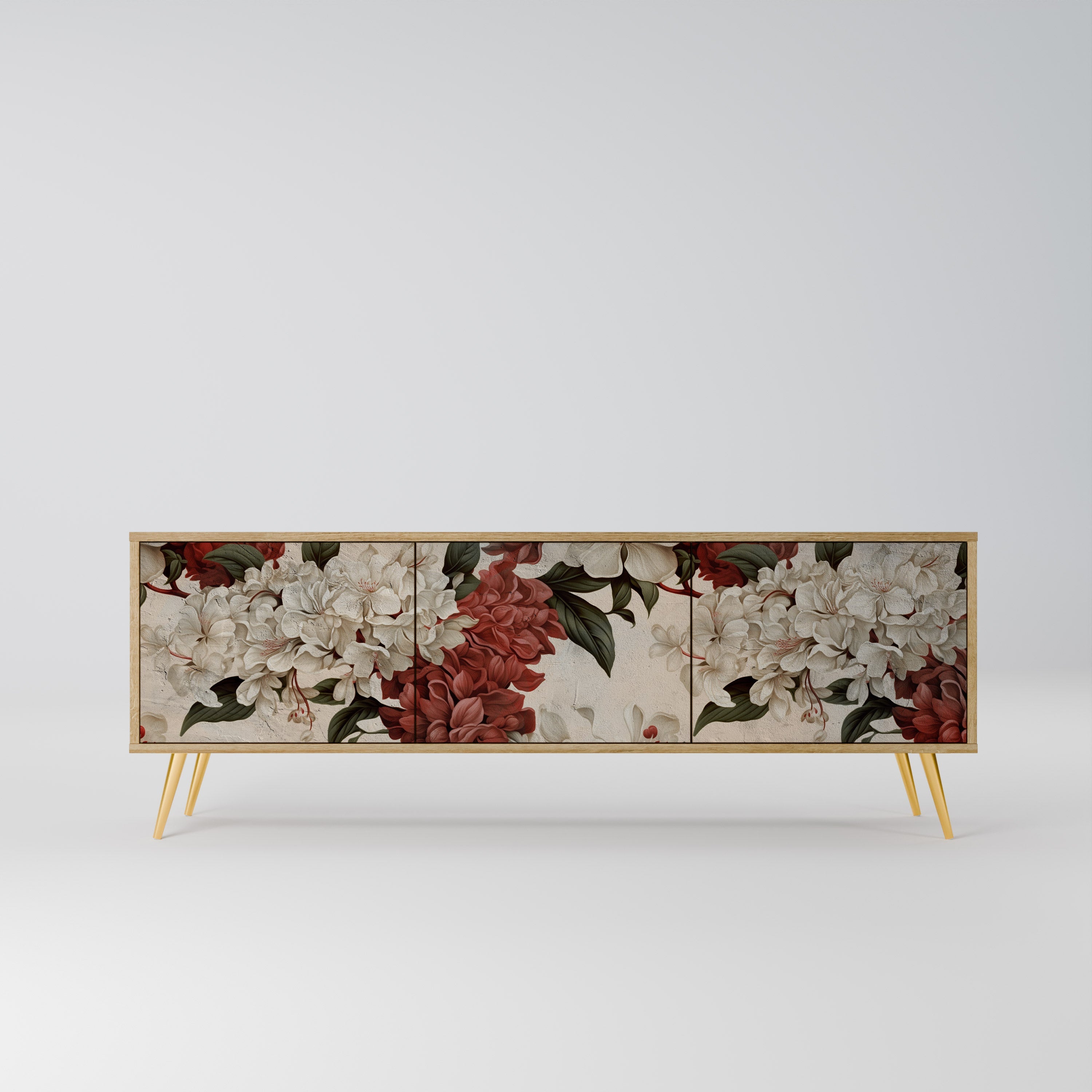 Meuble TV 3 portes EPHEMERAL DAYS effet chêne