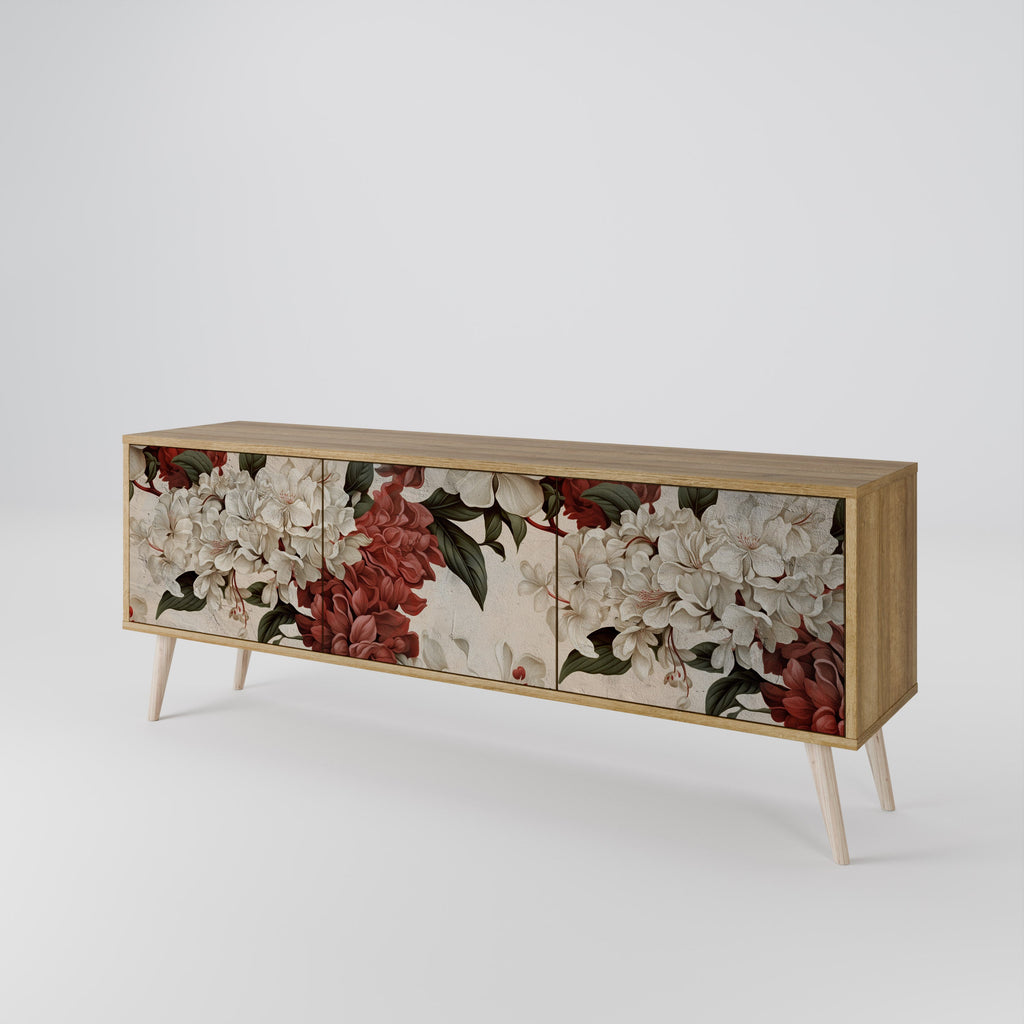 Meuble TV 3 portes EPHEMERAL DAYS effet chêne