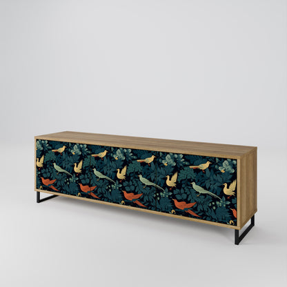 FOWL ORNAMENT 3-Door TV Cabinet