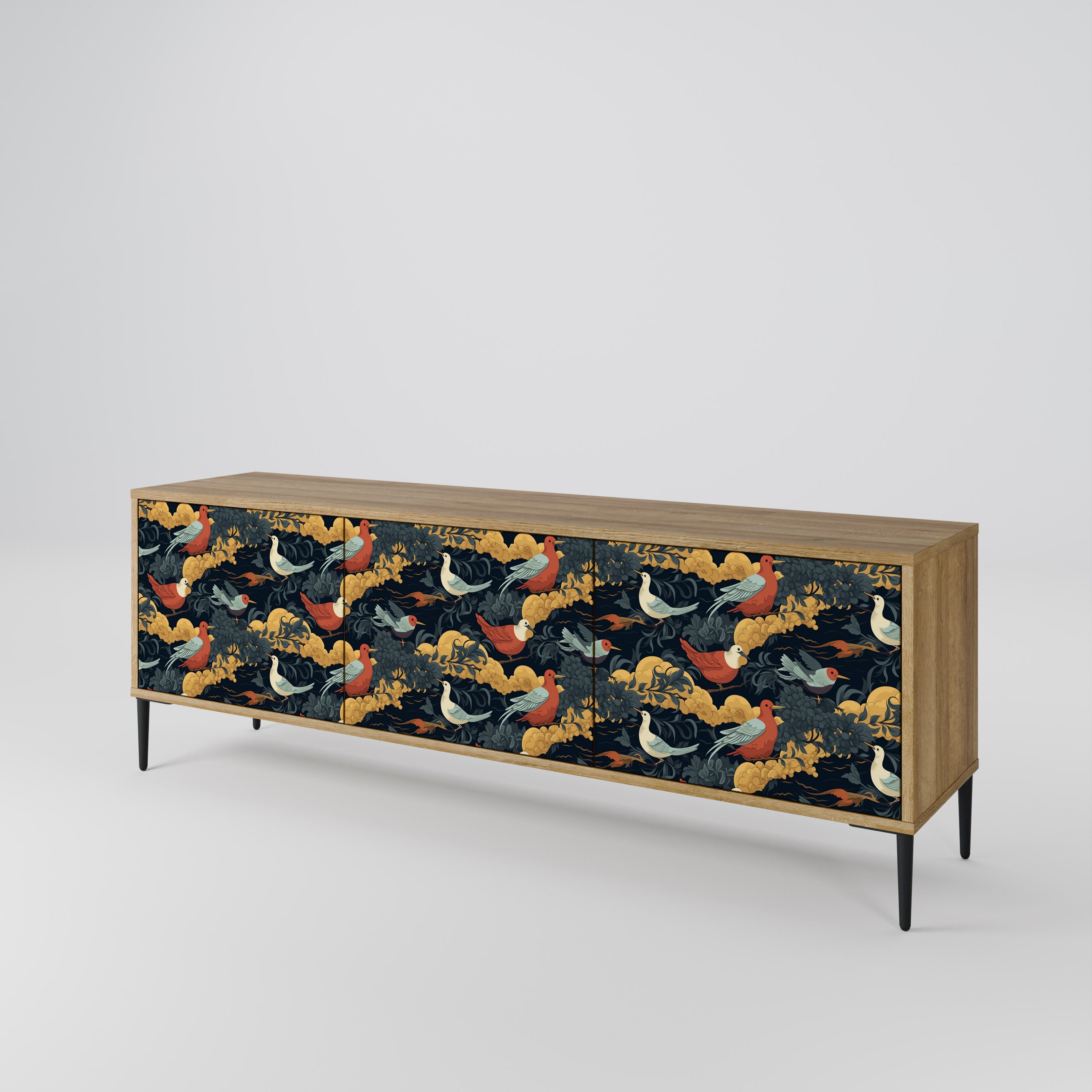 FOWLY DAZE 3-Door TV Cabinet