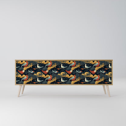 FOWLY DAZE 3-Door TV Cabinet