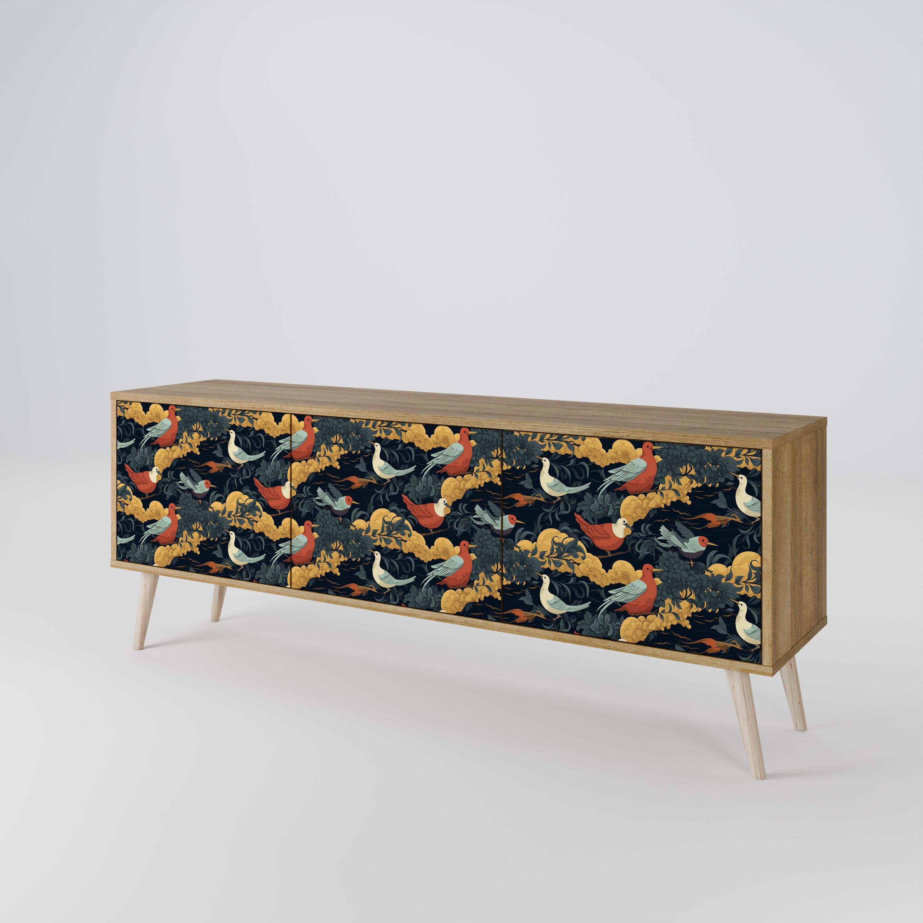 FOWLY DAZE 3-Door TV Cabinet