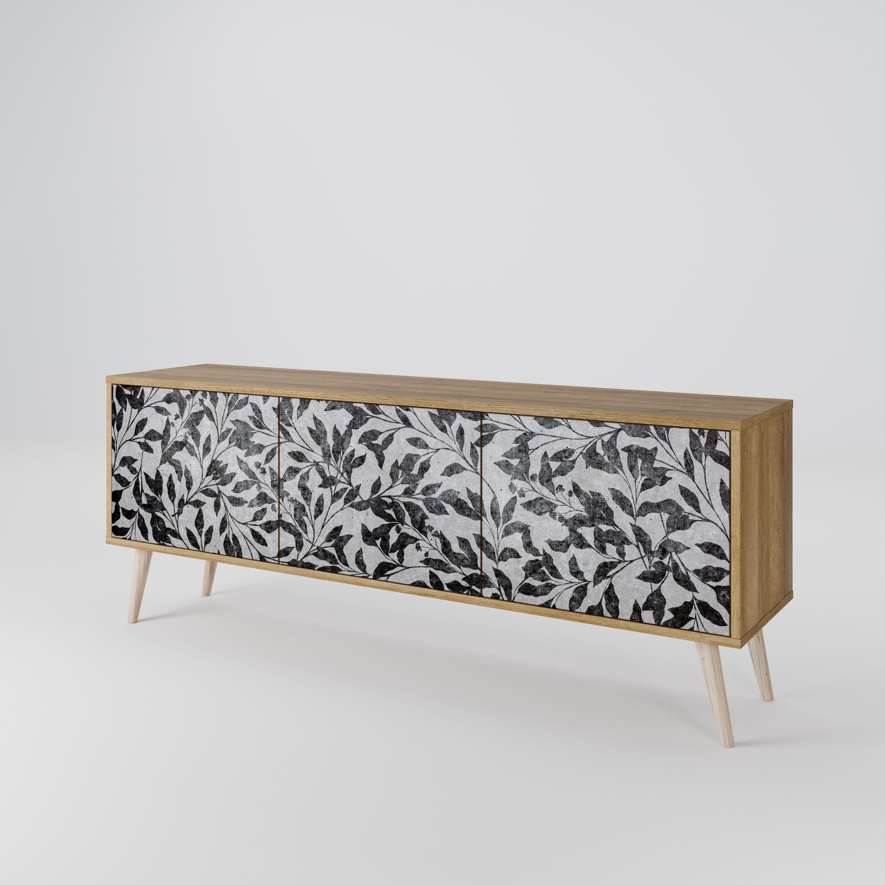 CHARCOAL SPROUT 3-Door TV Cabinet