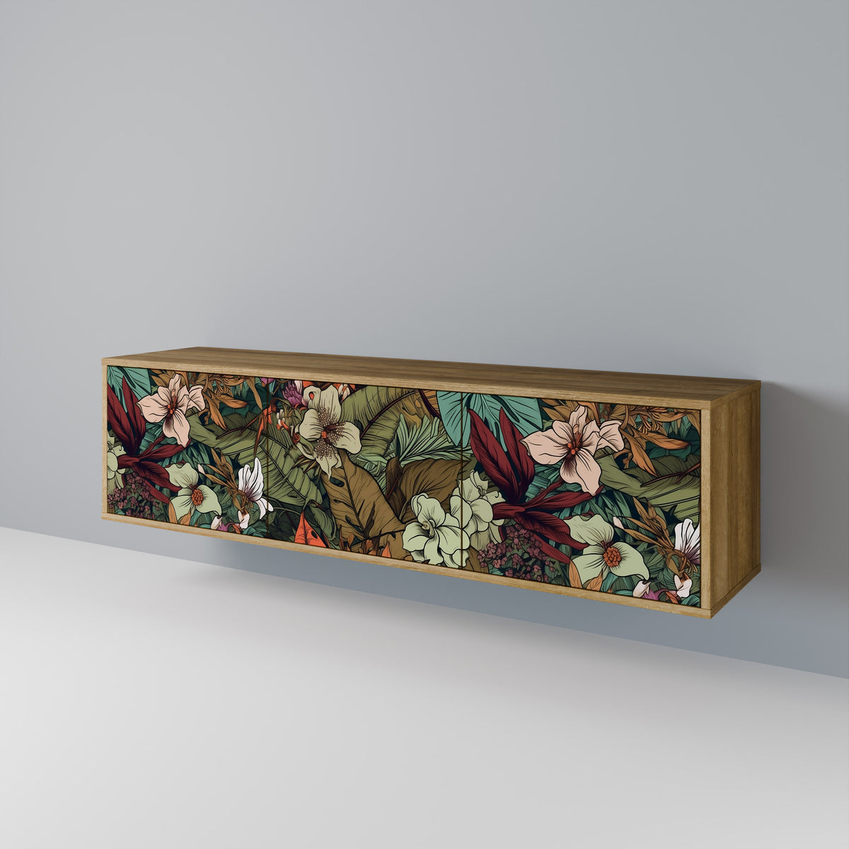 BOTANICAL EMERGENCE 3-Door TV Cabinet
