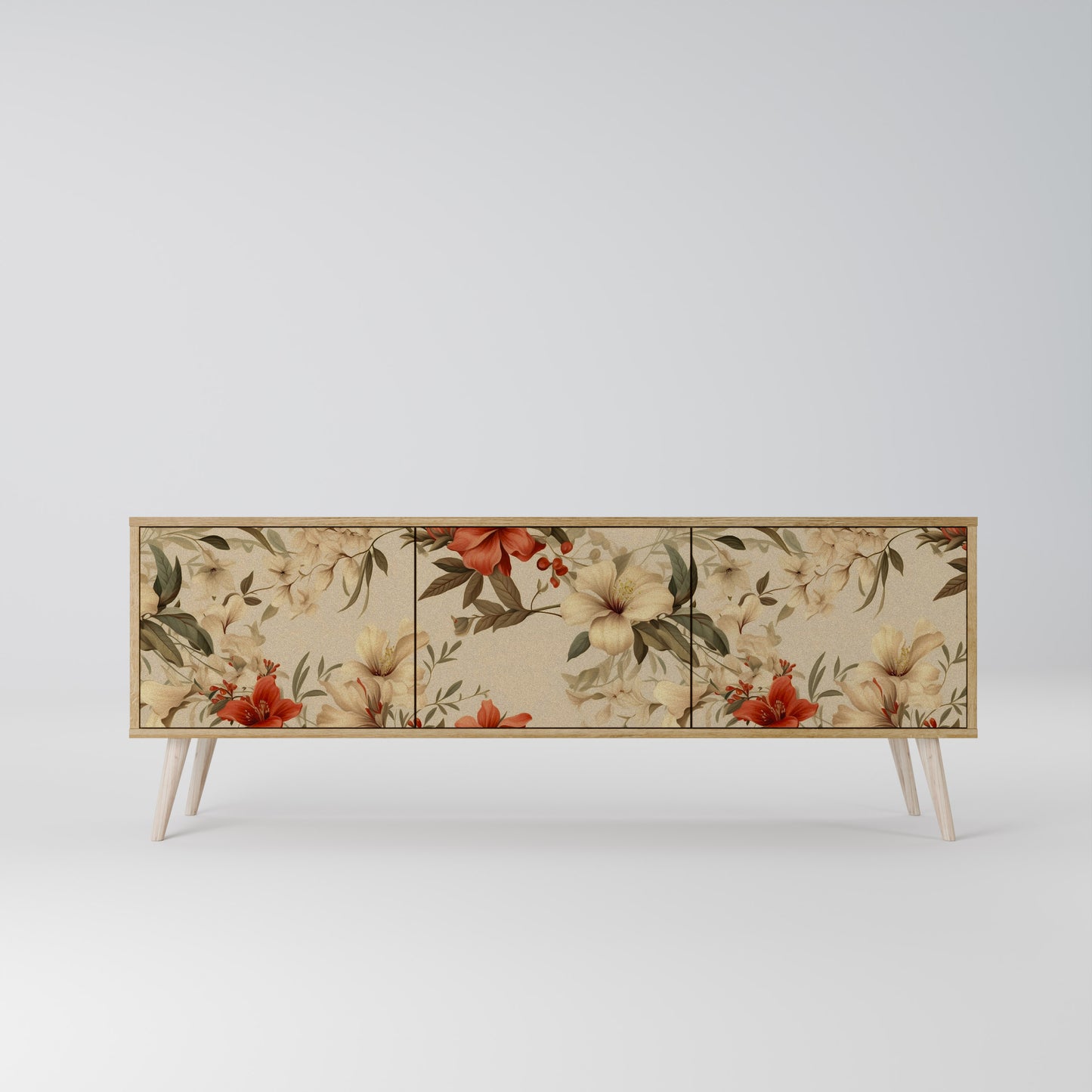 BLOOMING HARMONY 3-Door TV Cabinet