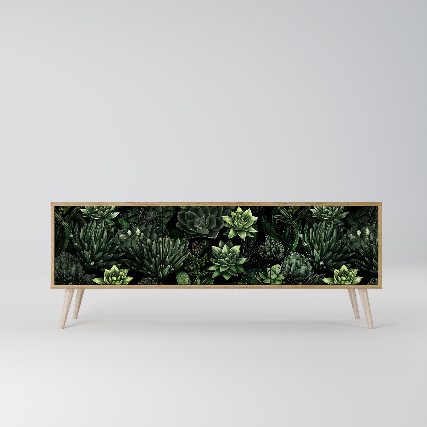 SUCCULENT JUNGLE 3-Door TV Cabinet