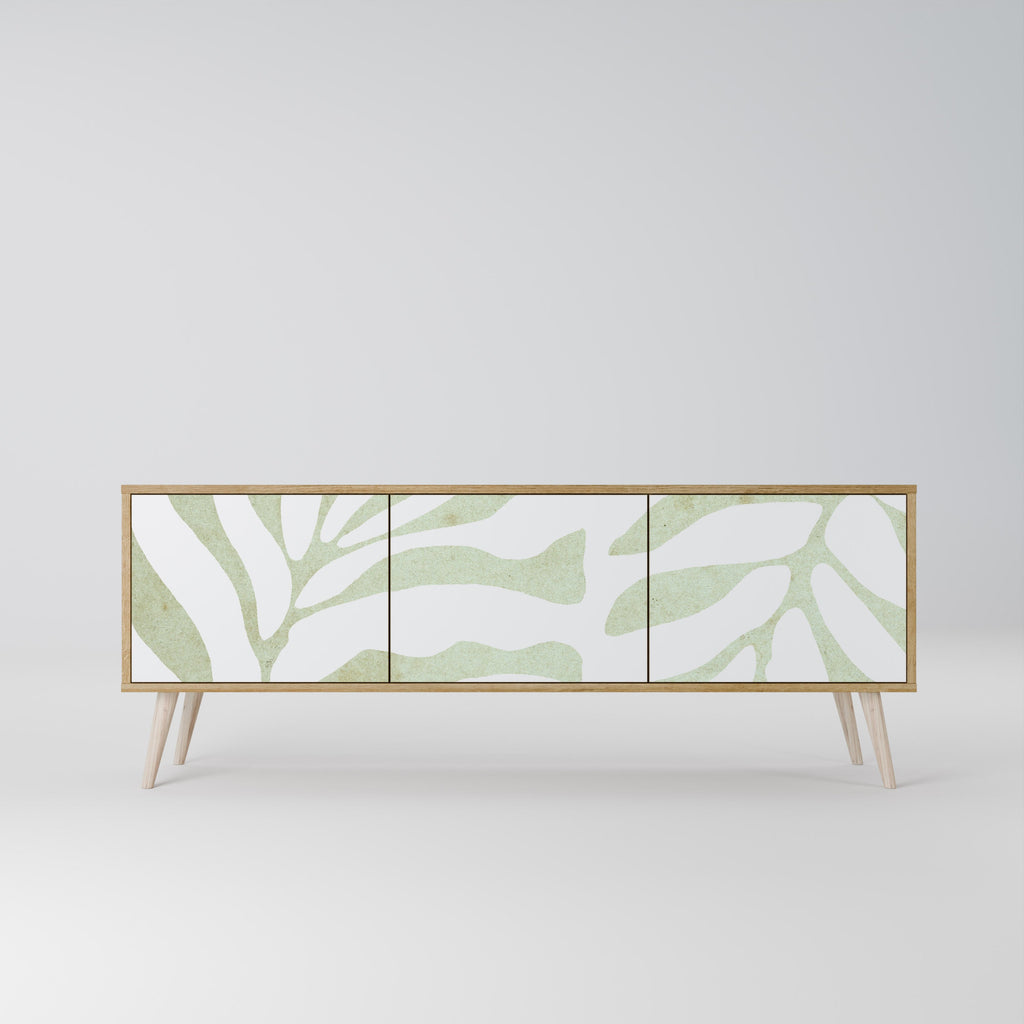 Meuble TV 3 portes BOTANICAL SPARK effet chêne