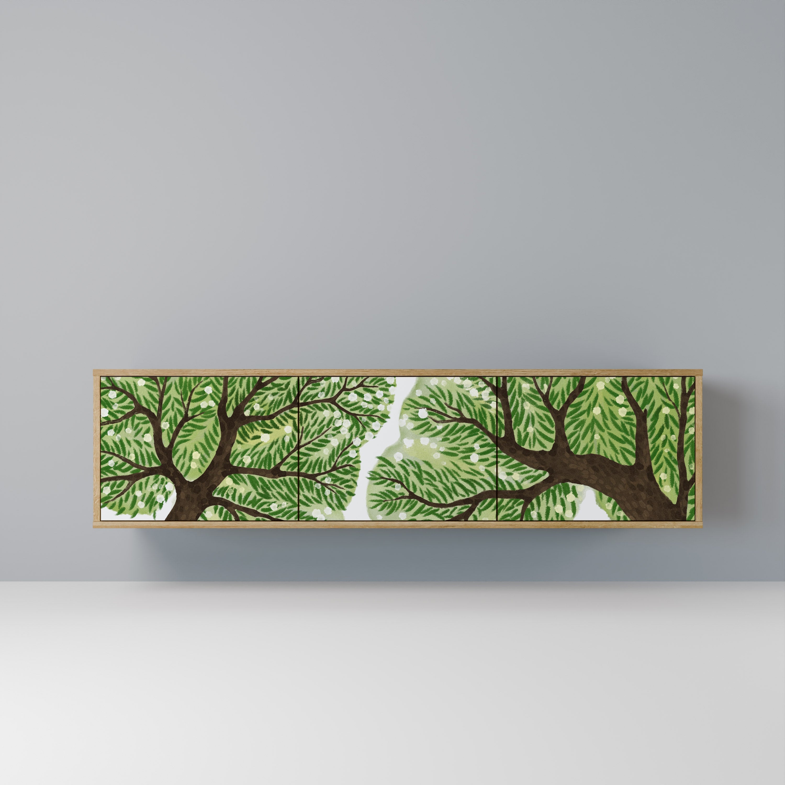 Meuble TV 3 portes WILDERNESS DASH effet chêne