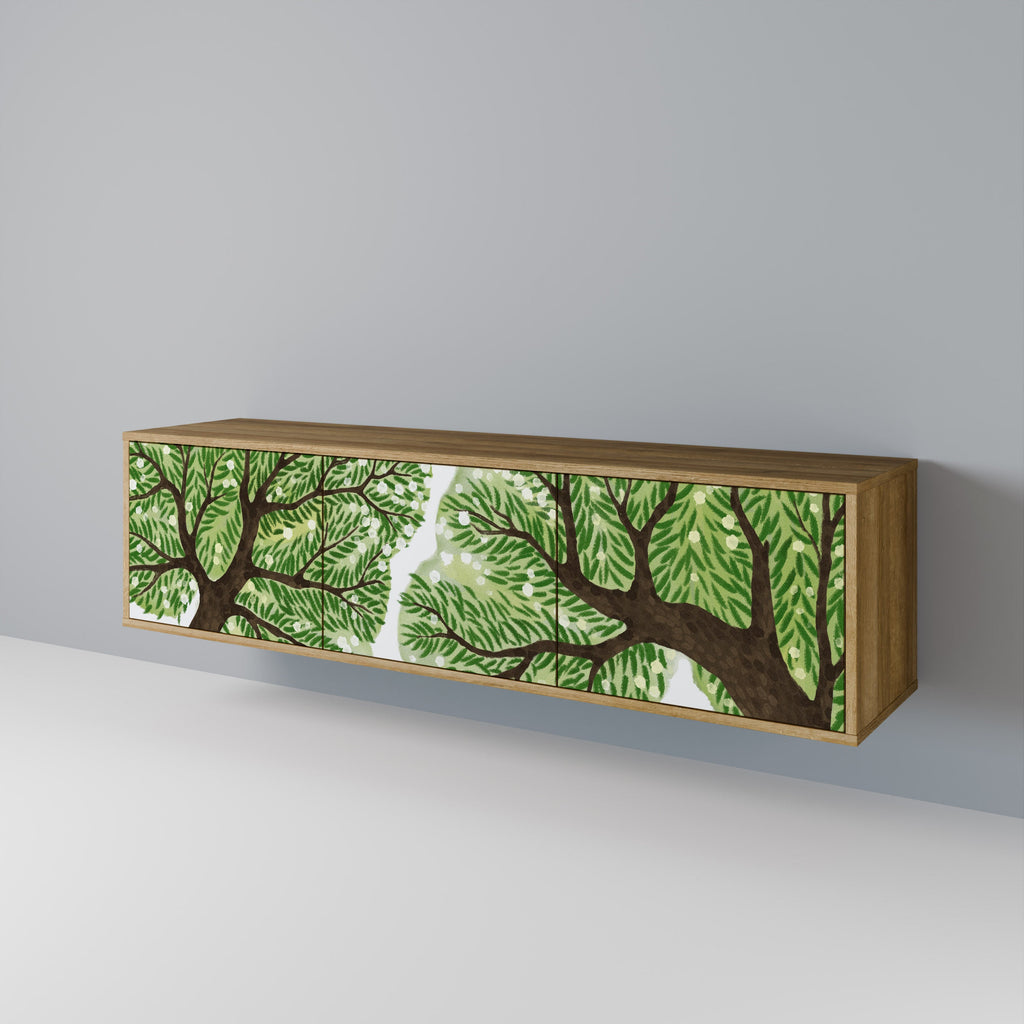 Meuble TV 3 portes WILDERNESS DASH effet chêne