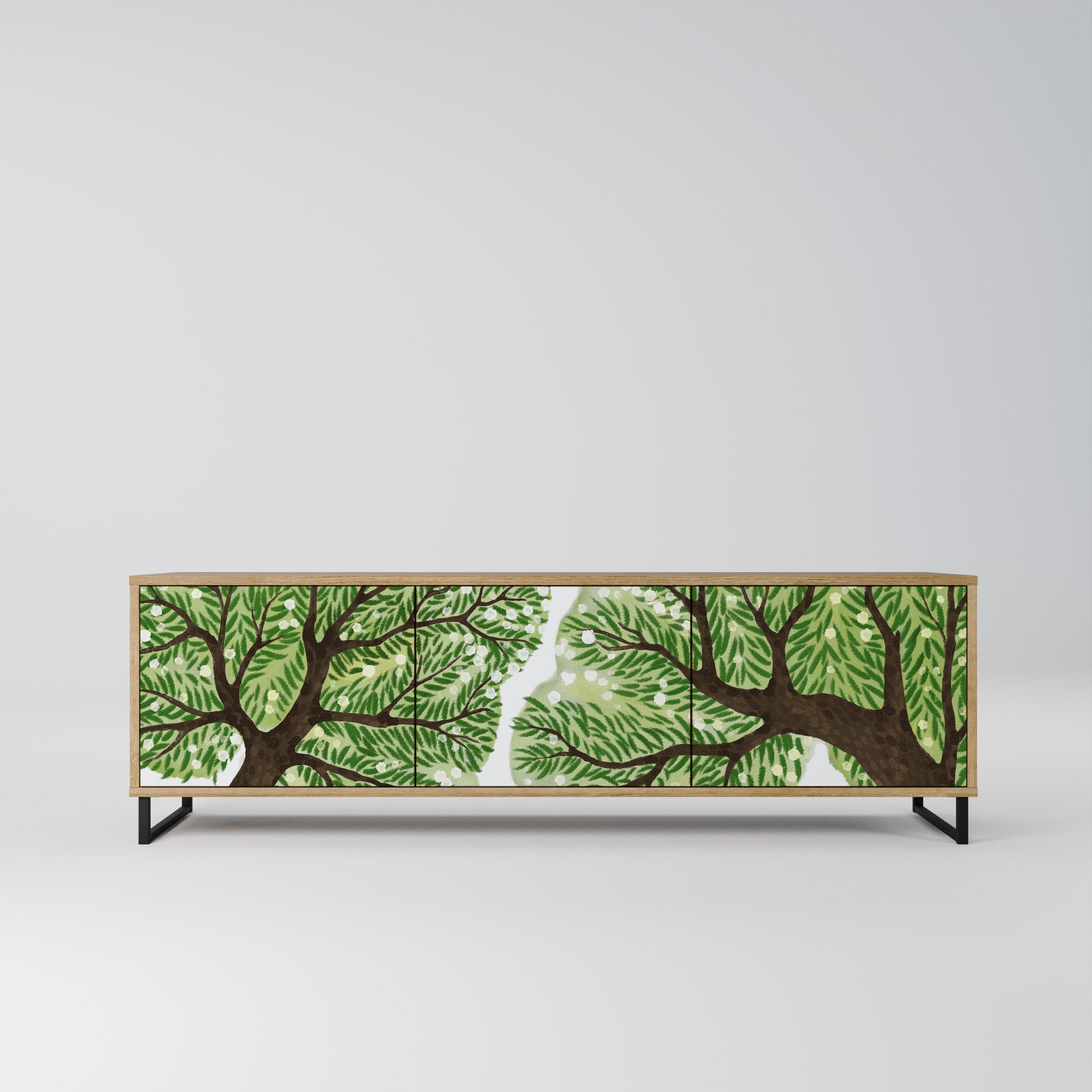 Meuble TV 3 portes WILDERNESS DASH effet chêne