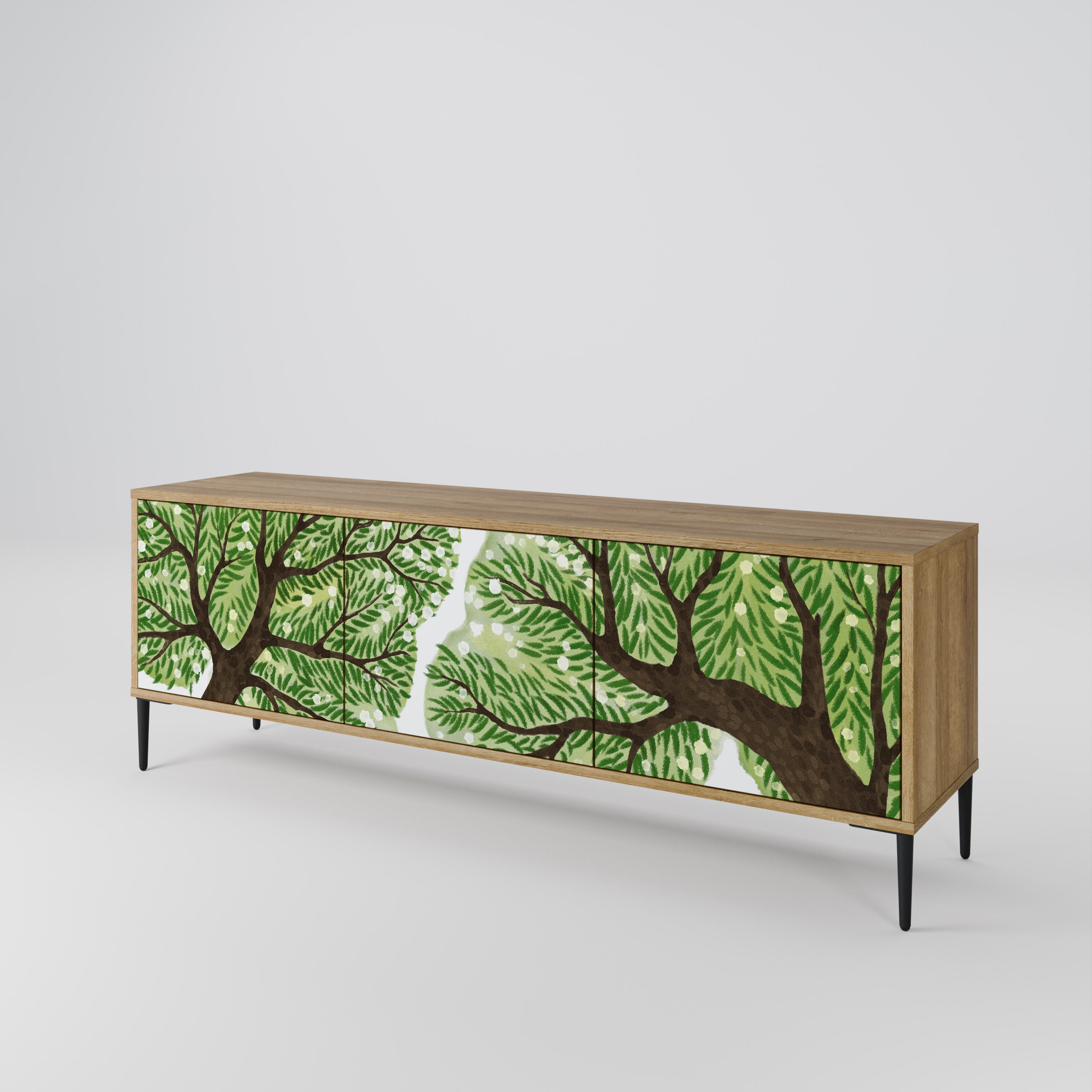 Meuble TV 3 portes WILDERNESS DASH effet chêne