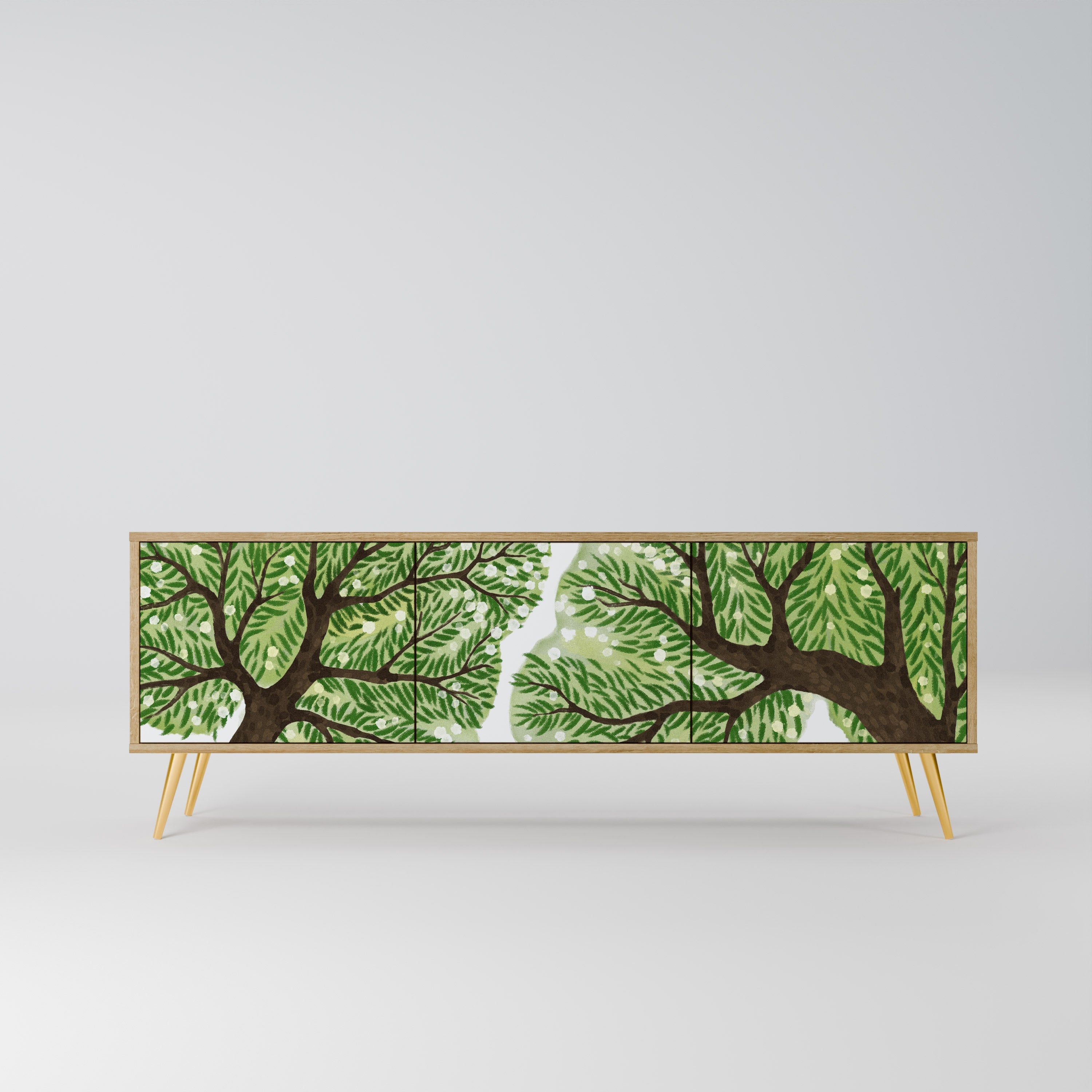 Meuble TV 3 portes WILDERNESS DASH effet chêne