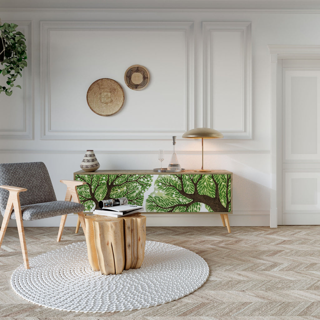 Meuble TV 3 portes WILDERNESS DASH effet chêne