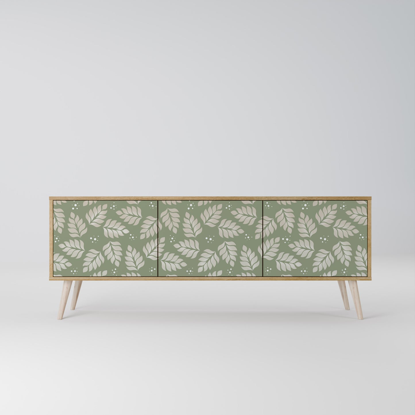 LEAVES ON GREEN 3-Door TV Cabinet