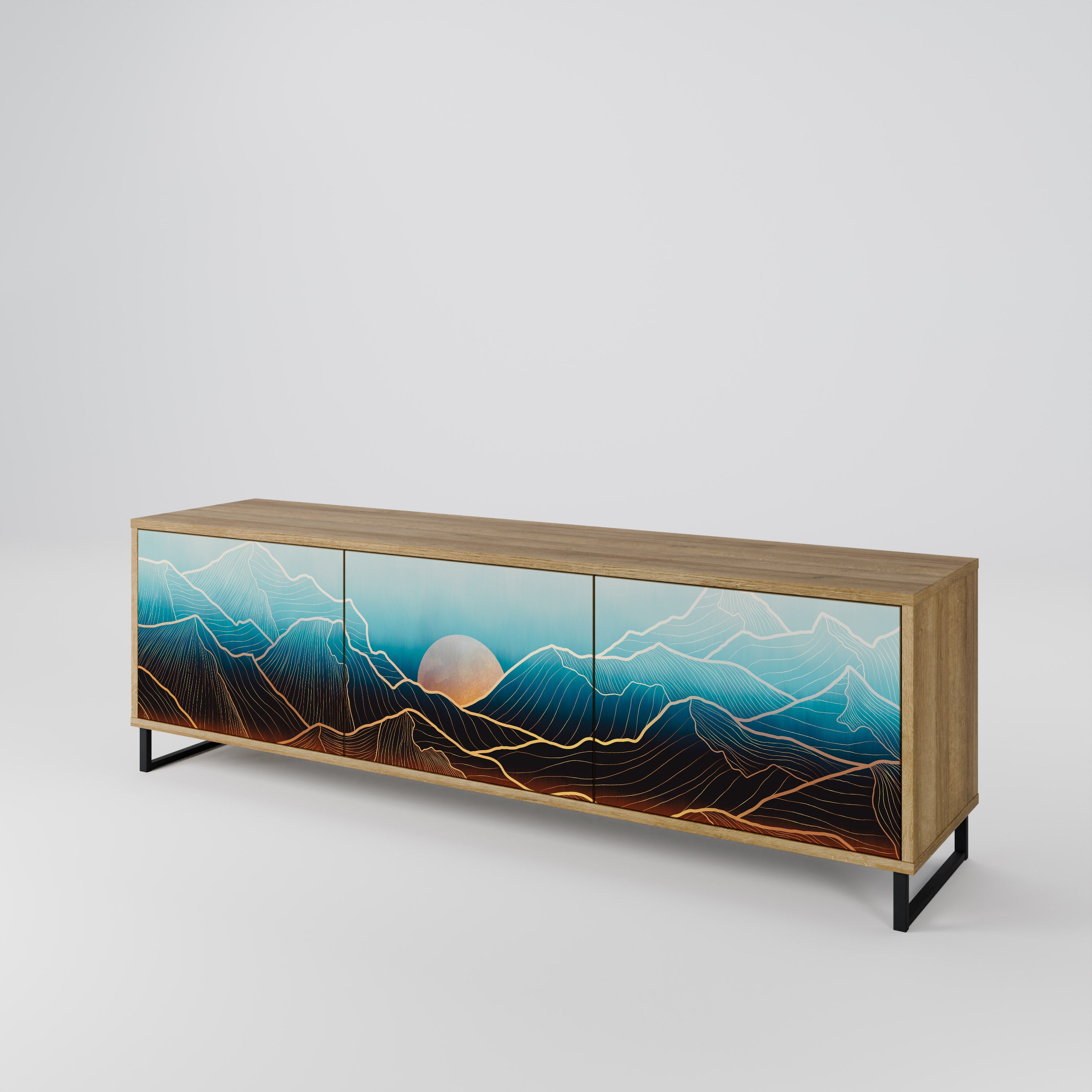 LUNAR SECRETS 3-Door TV Cabinet