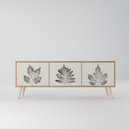 LEAFY STAMPS 3-Door TV Cabinet