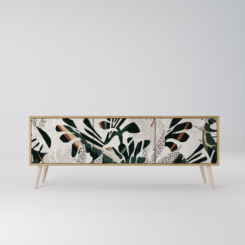 Meuble TV 3 portes VERDURE FORMATION effet chêne