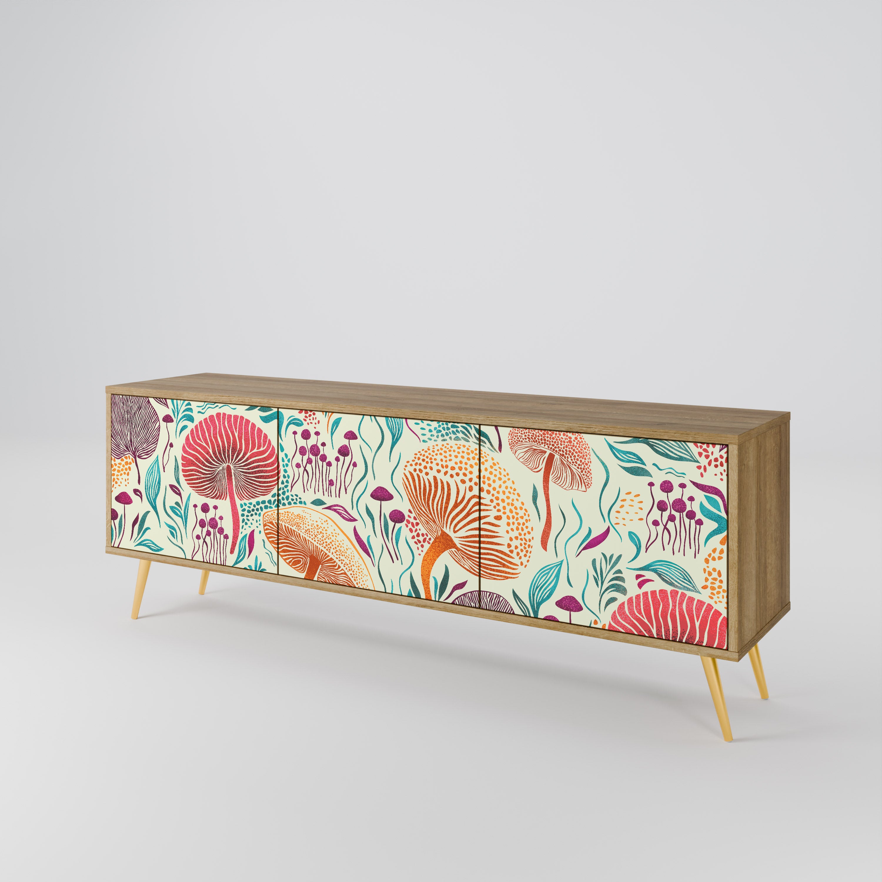 FUNGUS FANTASY 3-Door TV Cabinet