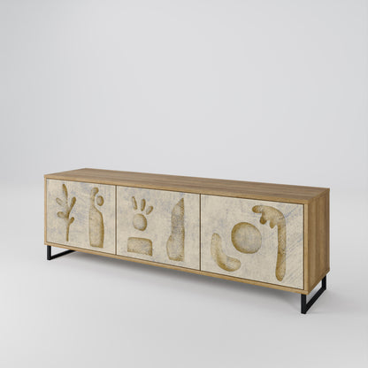 SAND SCULPTURES 3-Door TV Cabinet