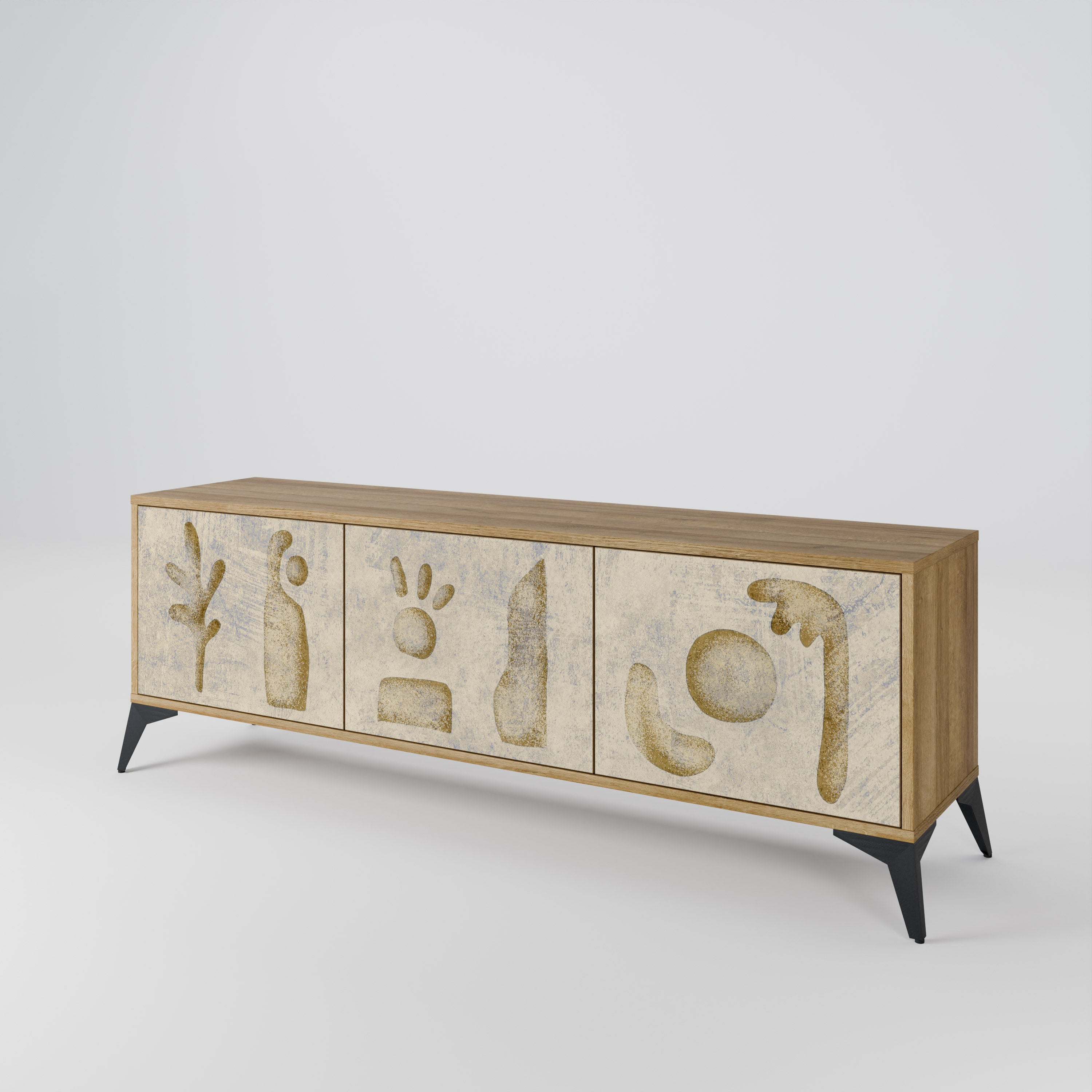 SAND SCULPTURES 3-Door TV Cabinet