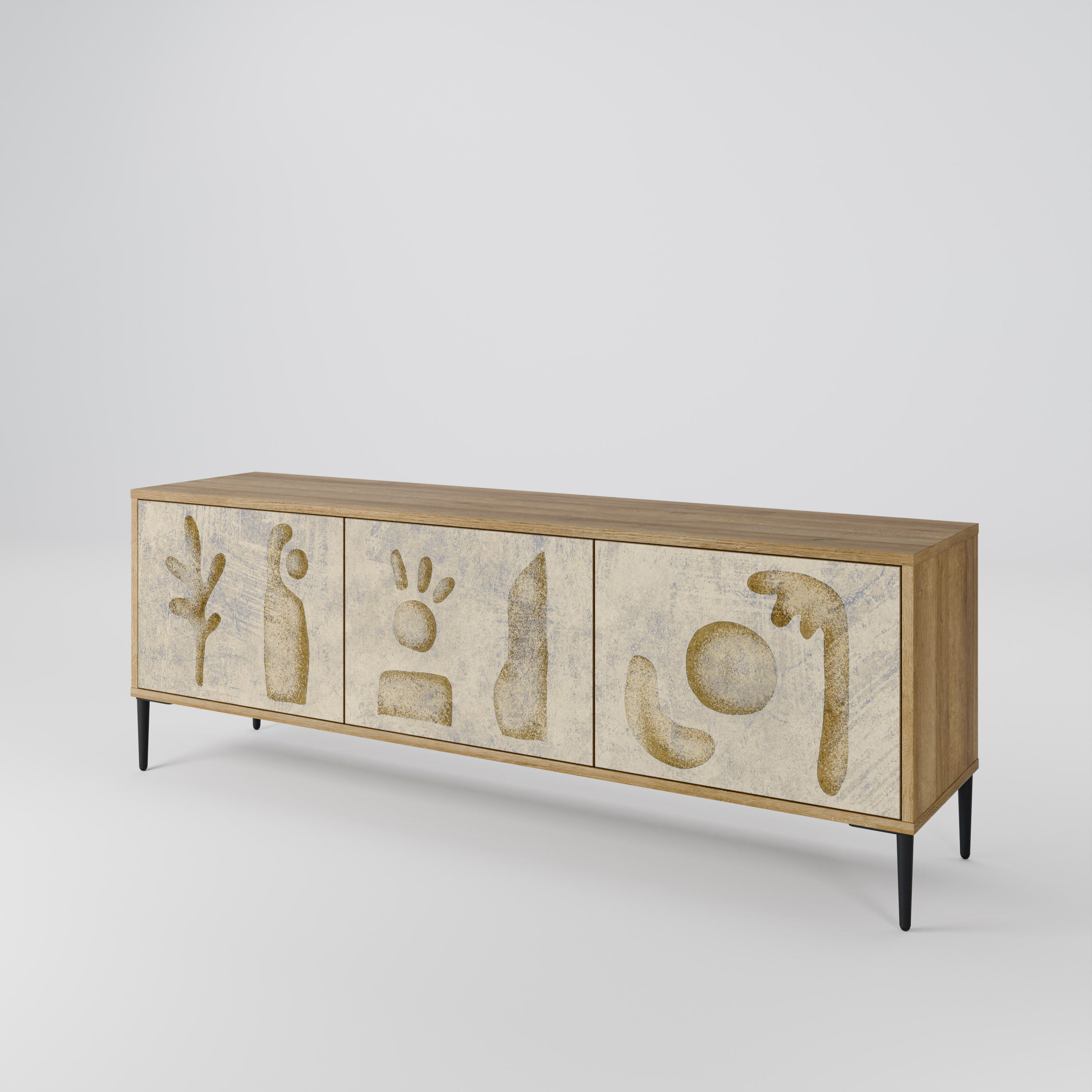SAND SCULPTURES 3-Door TV Cabinet