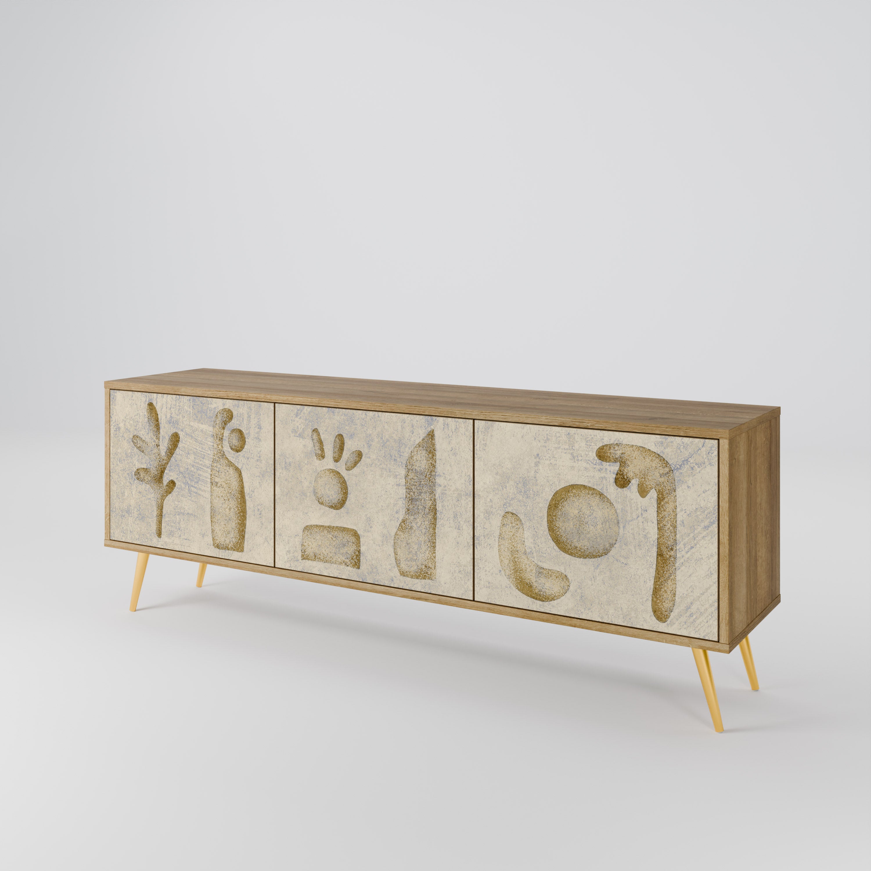 SAND SCULPTURES 3-Door TV Cabinet