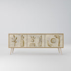 SAND SCULPTURES 3-Door TV Cabinet