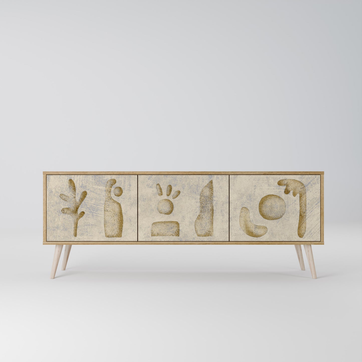 SAND SCULPTURES 3-Door TV Cabinet