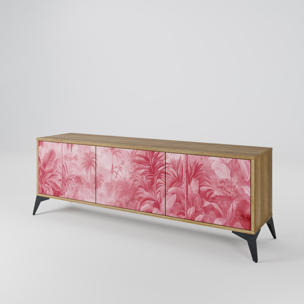 Meuble TV 3 portes SWEET TROPICS effet chêne