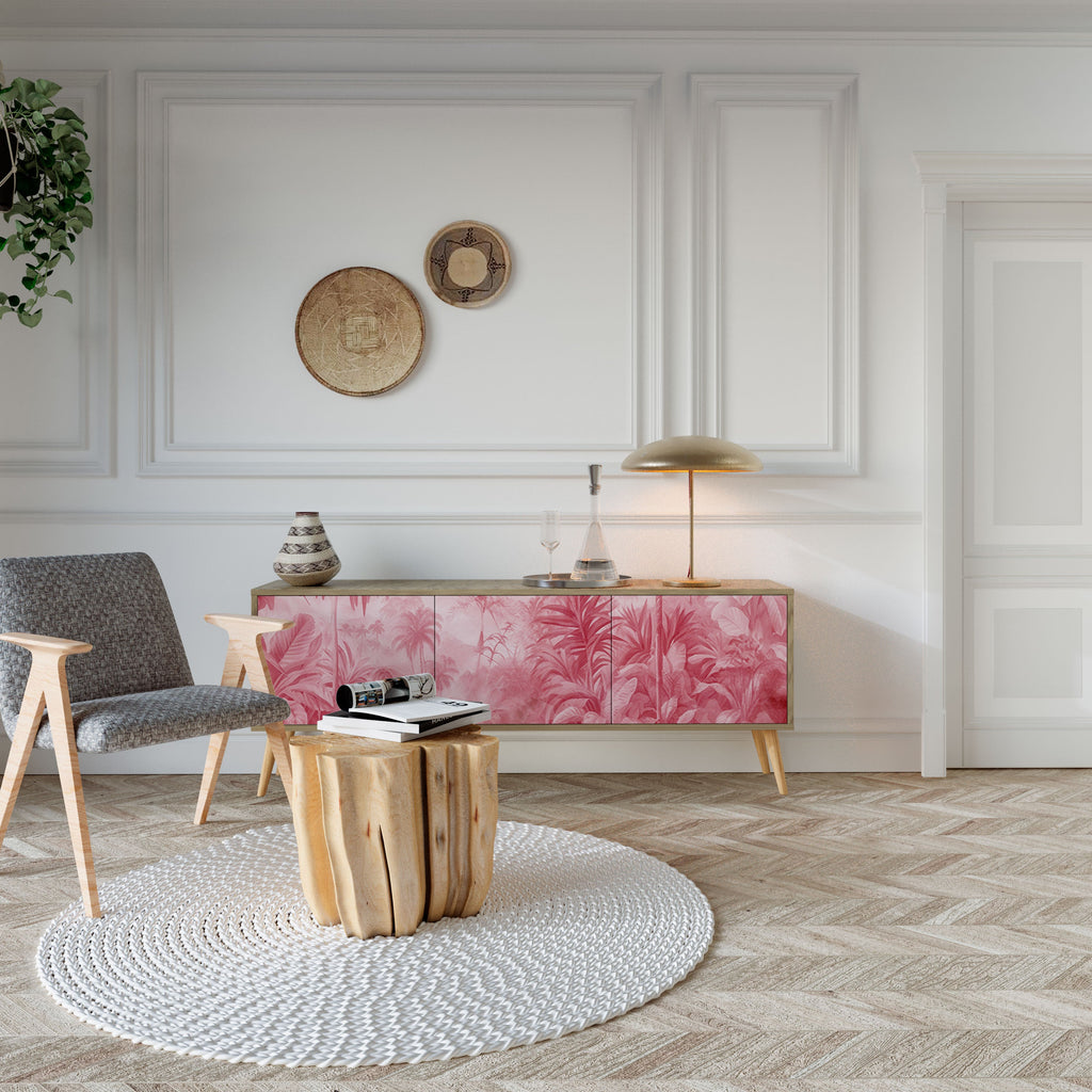 Meuble TV 3 portes SWEET TROPICS effet chêne