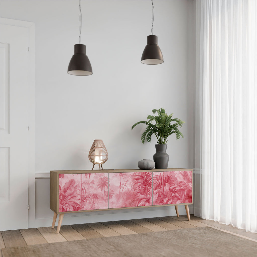 Meuble TV 3 portes SWEET TROPICS effet chêne