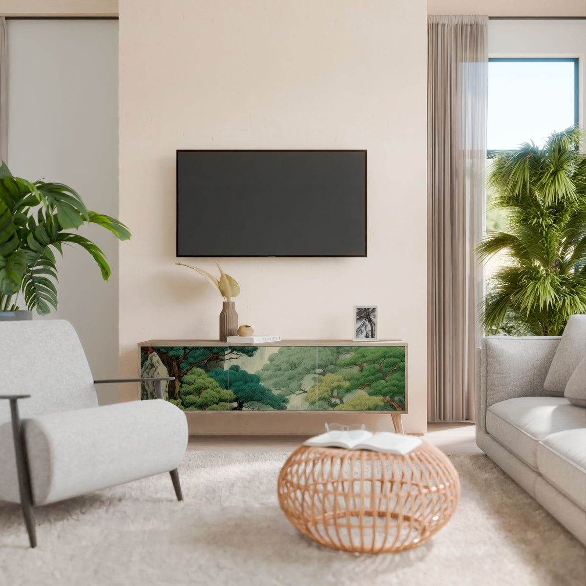 VERDURE ABYSS 3-Door TV Cabinet