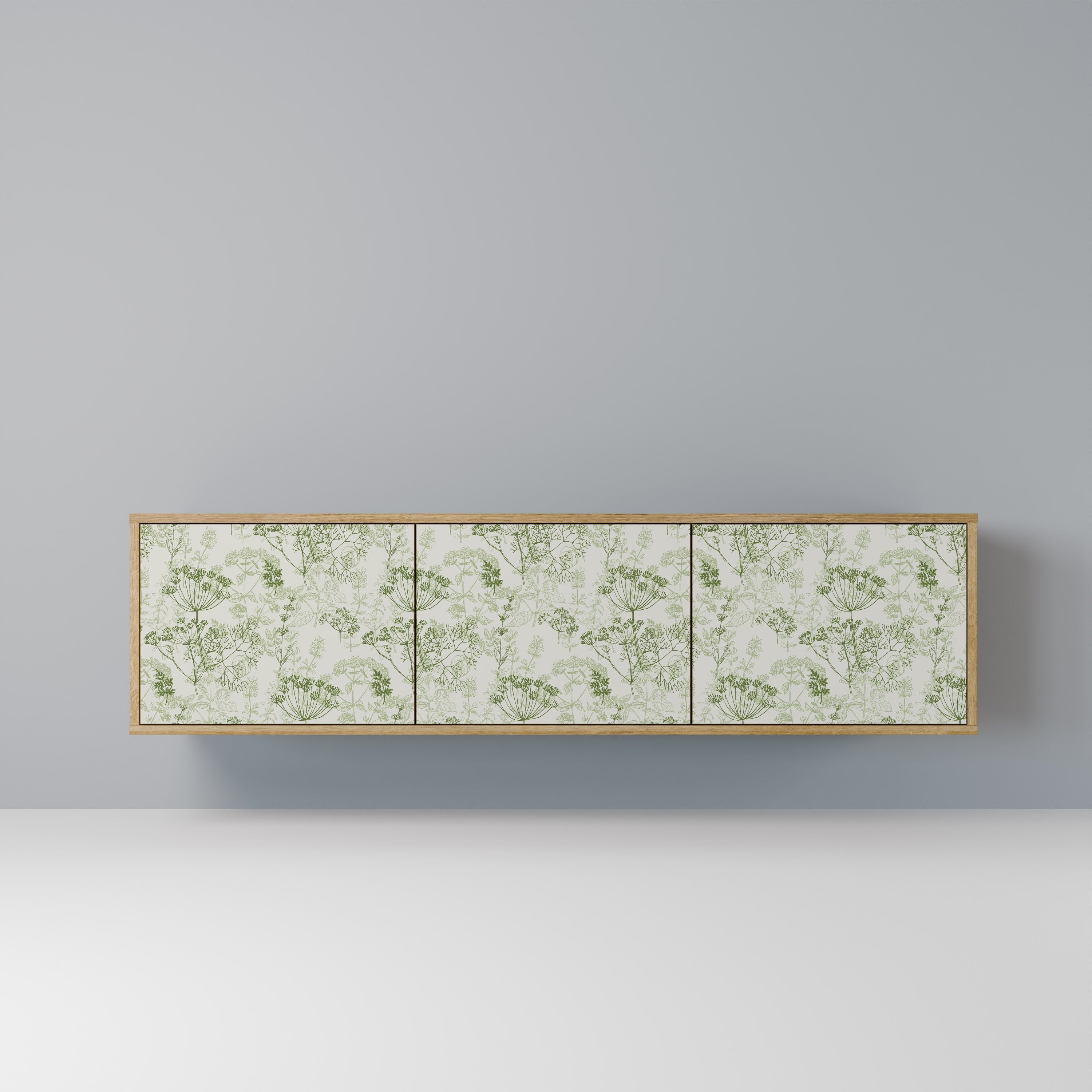 FENNEL BALDACHIN Meuble TV 3 portes effet chêne