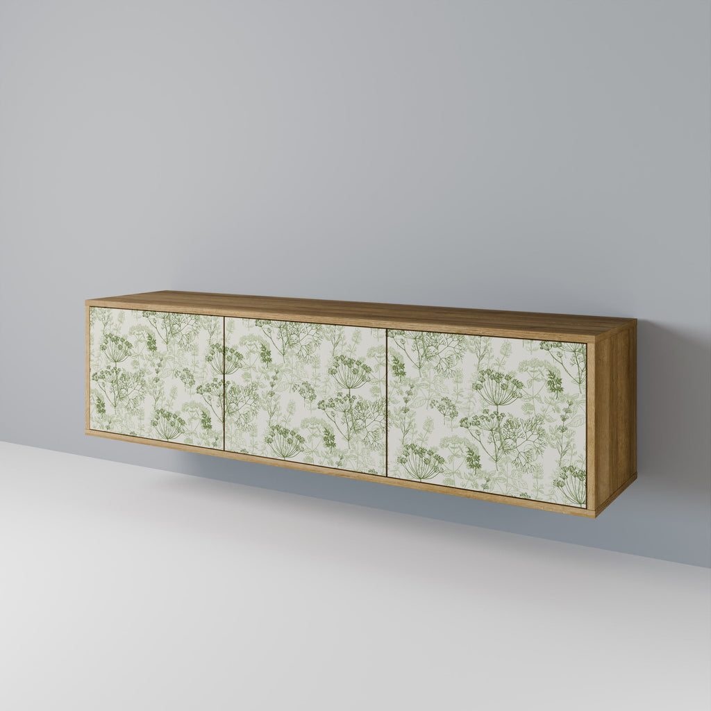 FENNEL BALDACHIN Meuble TV 3 portes effet chêne