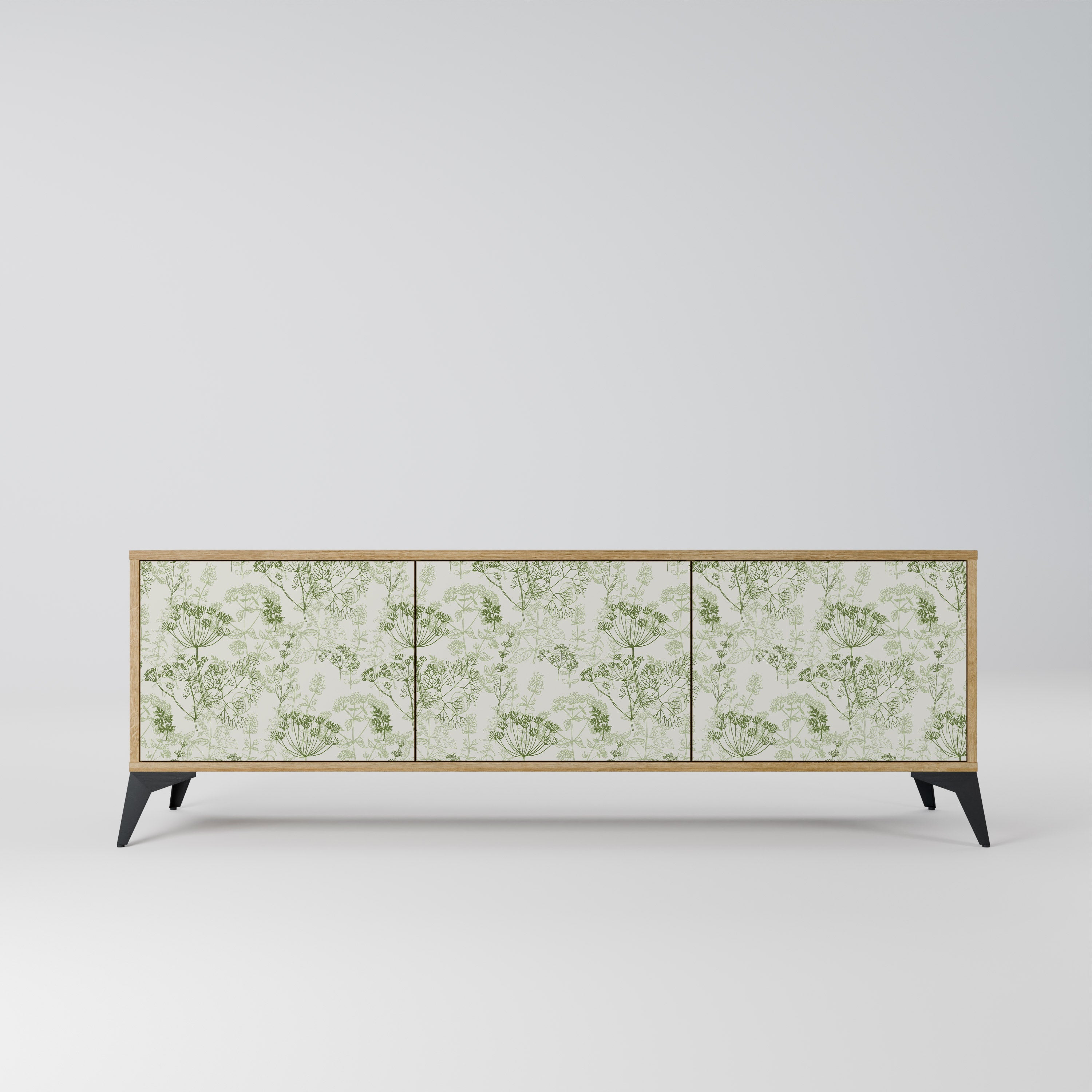 FENNEL BALDACHIN Meuble TV 3 portes effet chêne