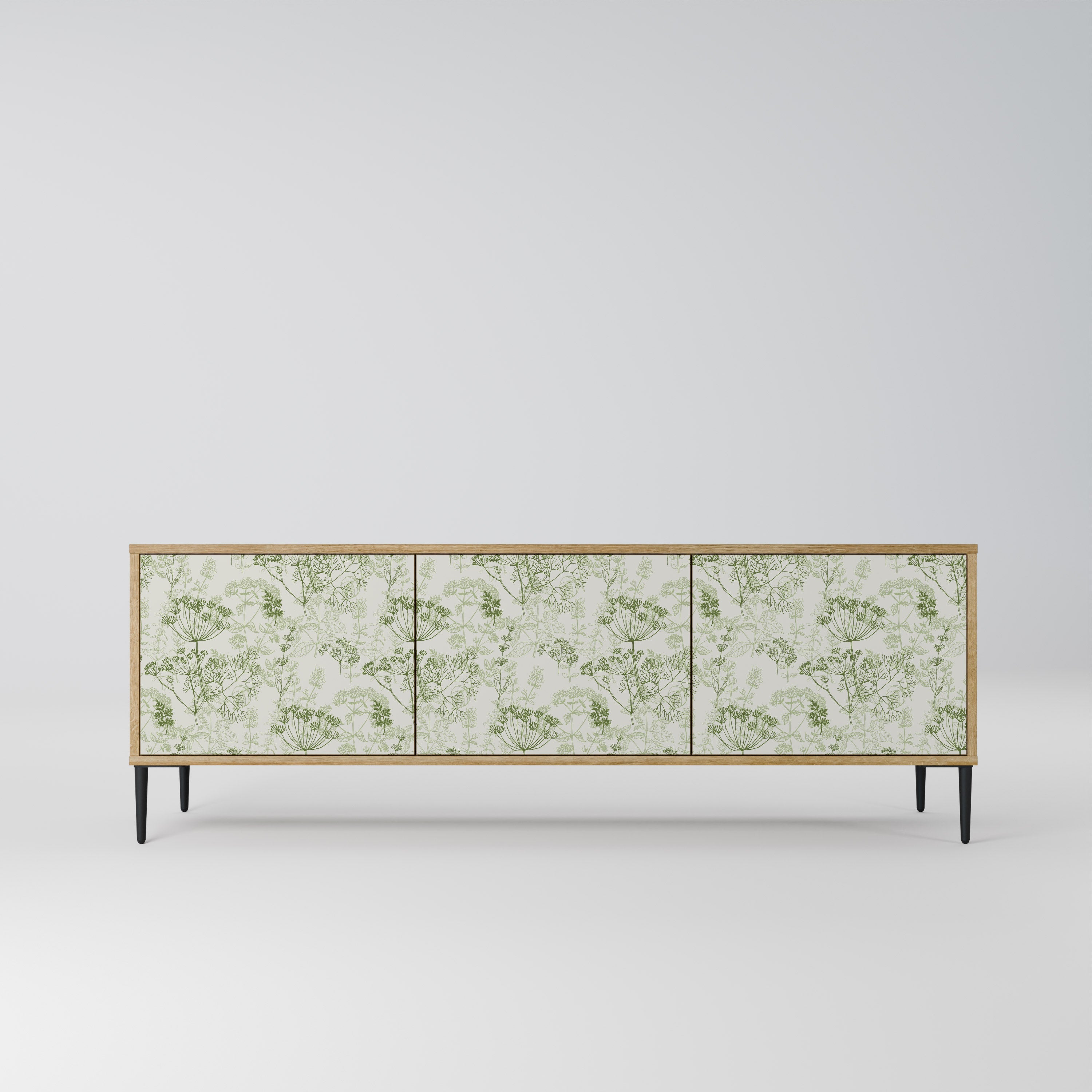 FENNEL BALDACHIN Meuble TV 3 portes effet chêne