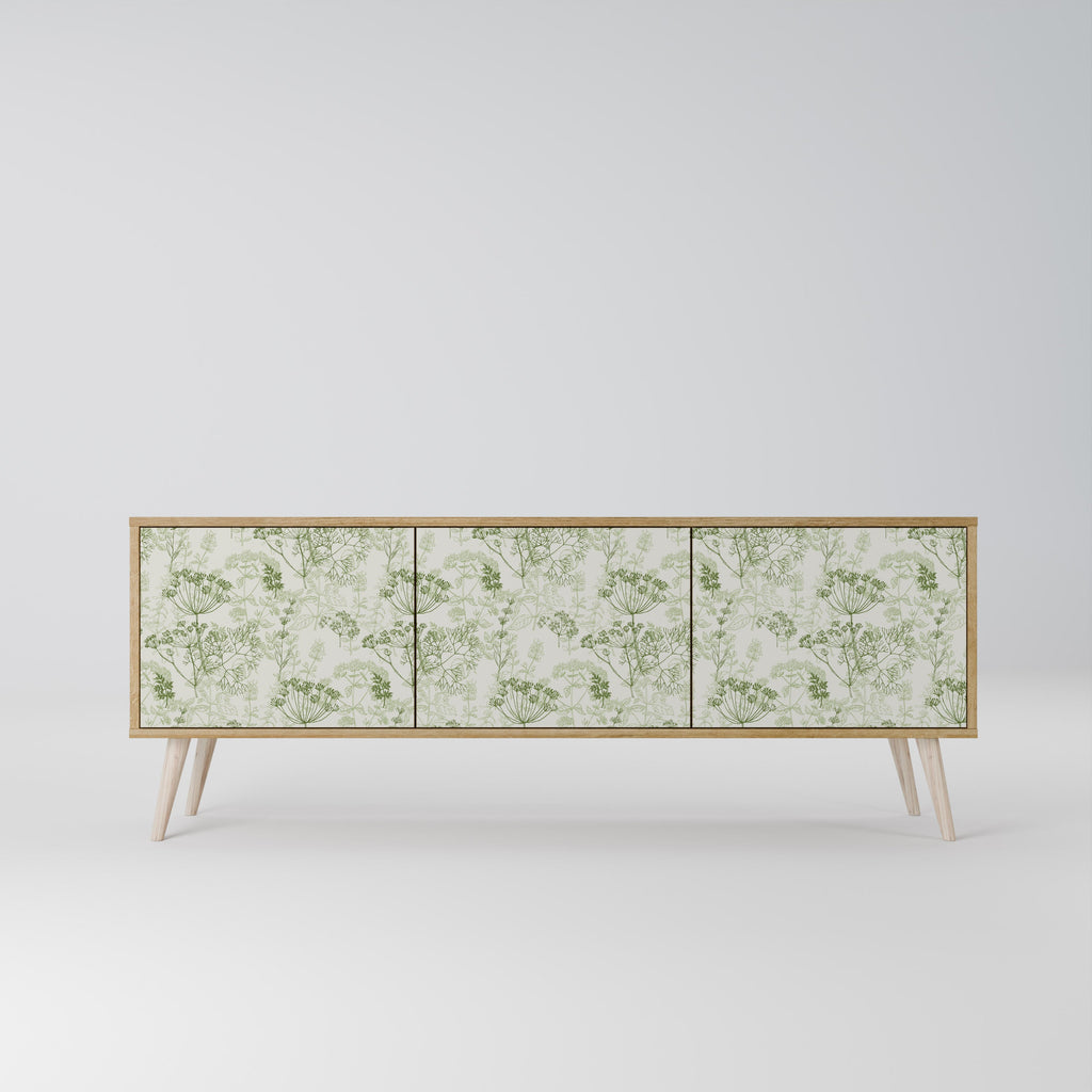 FENNEL BALDACHIN Meuble TV 3 portes effet chêne