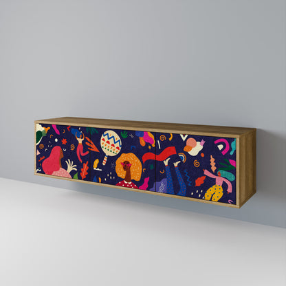 FESTIVE PLEASURES 3-Door TV Cabinet