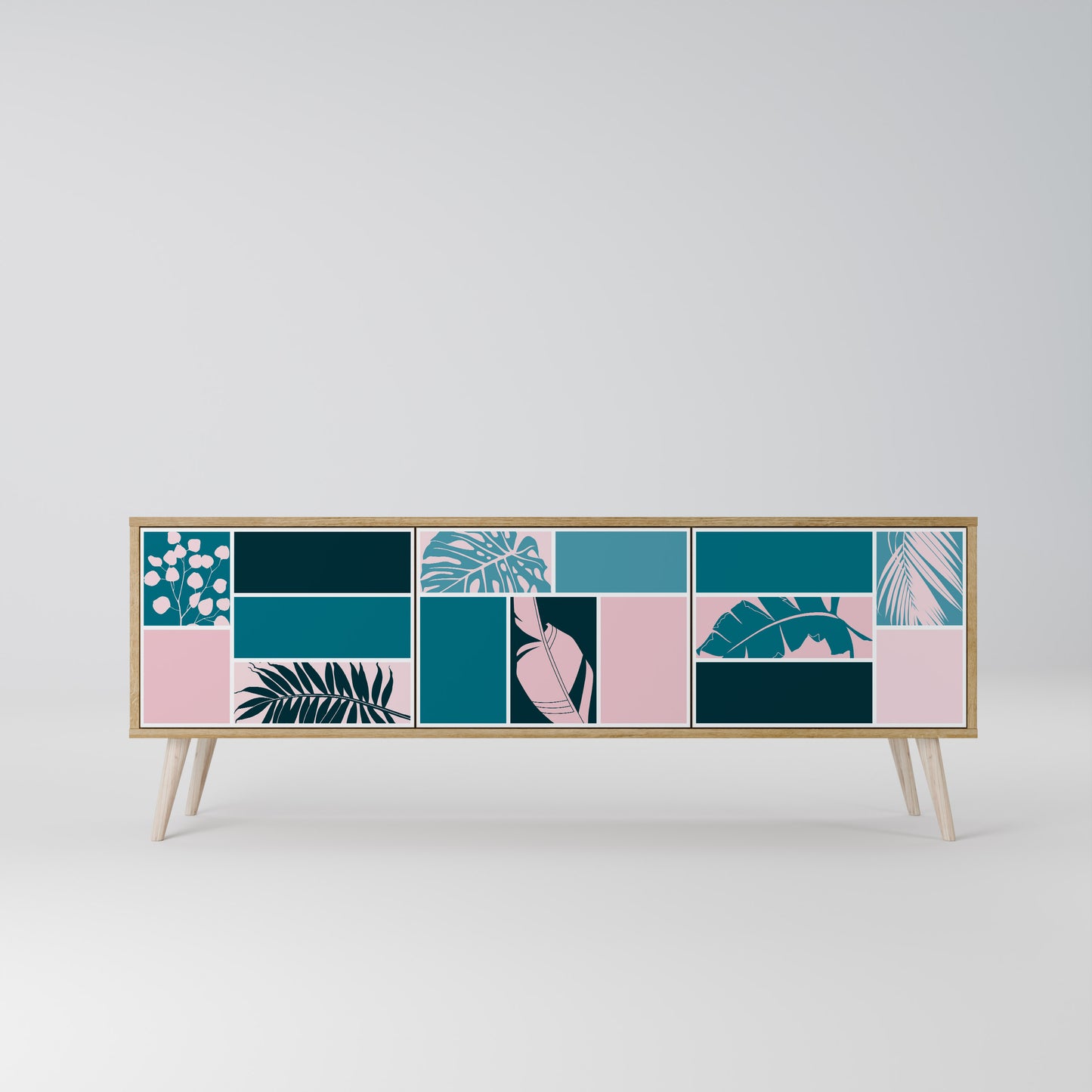 COMBINATION OF SHAPES 3-Door TV Cabinet