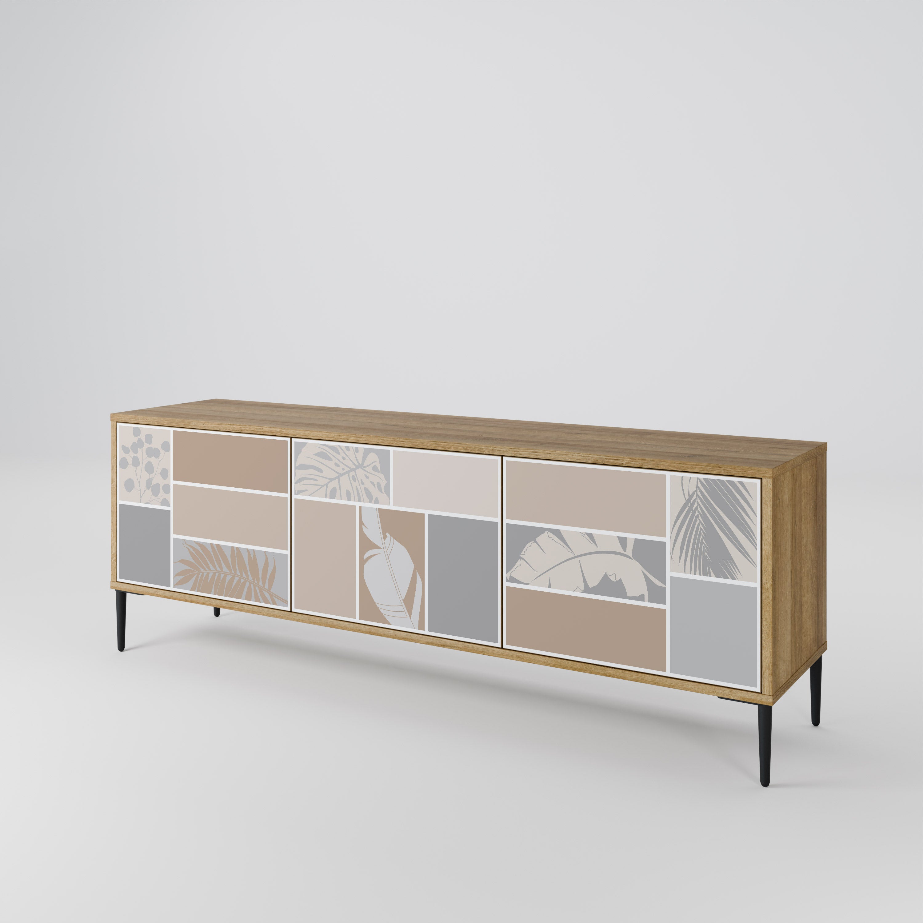 TROPICAL SHAPES 3-Door TV Cabinet