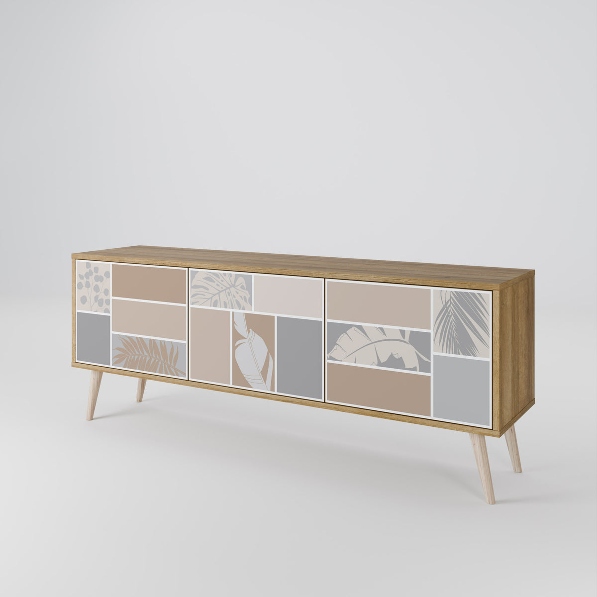 TROPICAL SHAPES 3-Door TV Cabinet