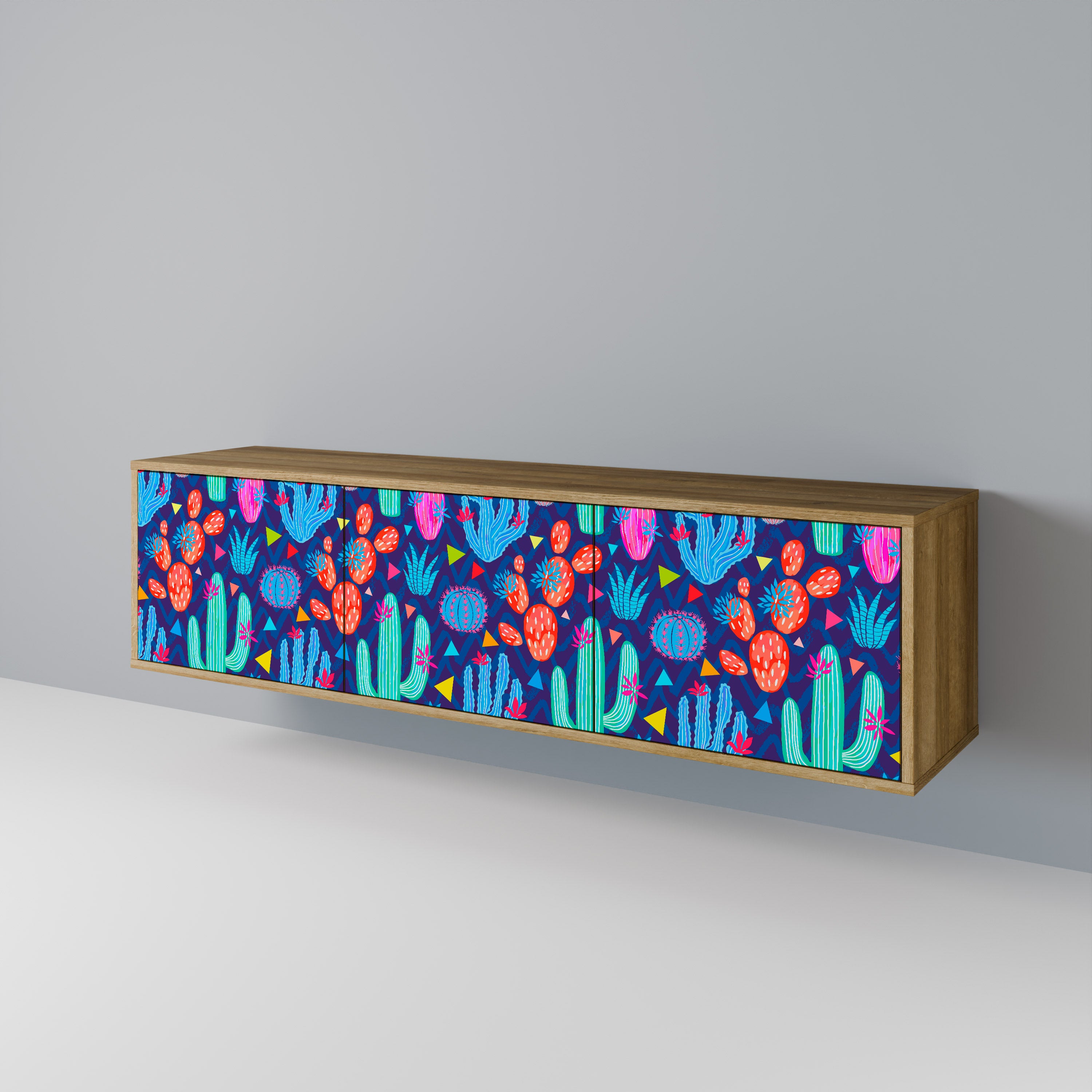 CACTUS VIBES 3-Door TV Cabinet