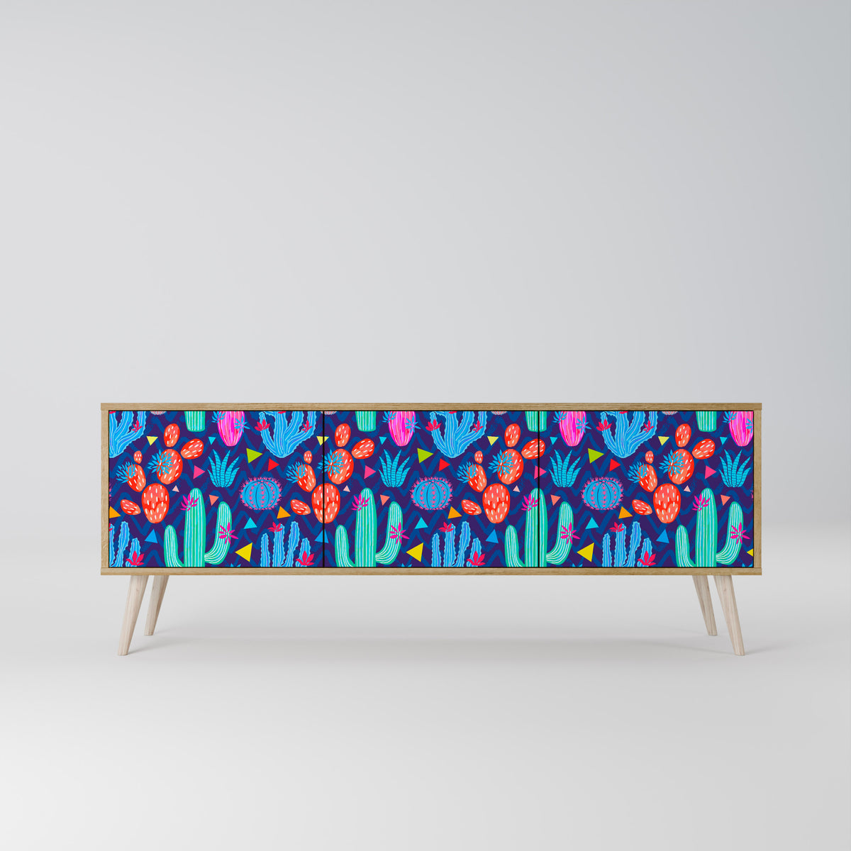 CACTUS VIBES 3-Door TV Cabinet