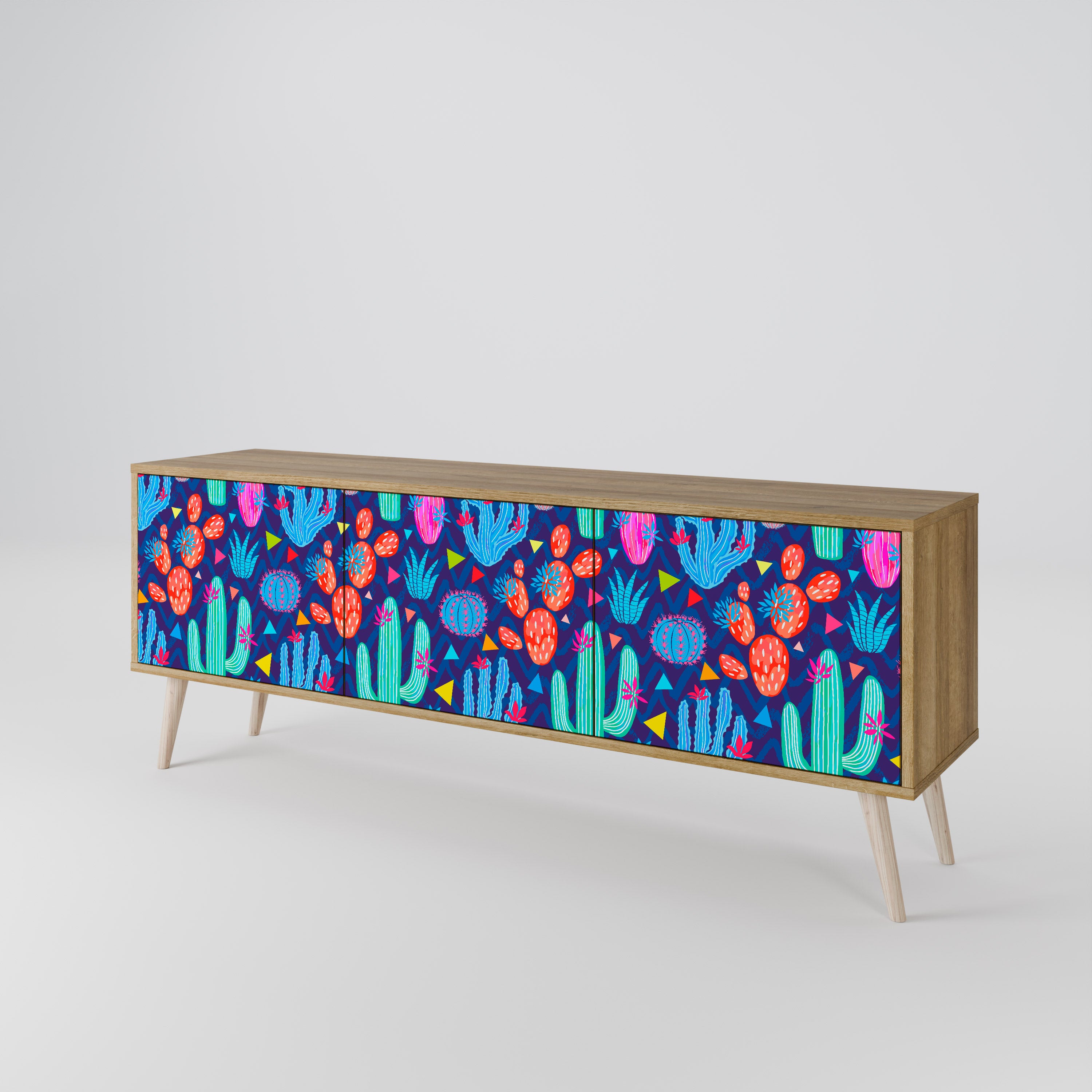 CACTUS VIBES 3-Door TV Cabinet