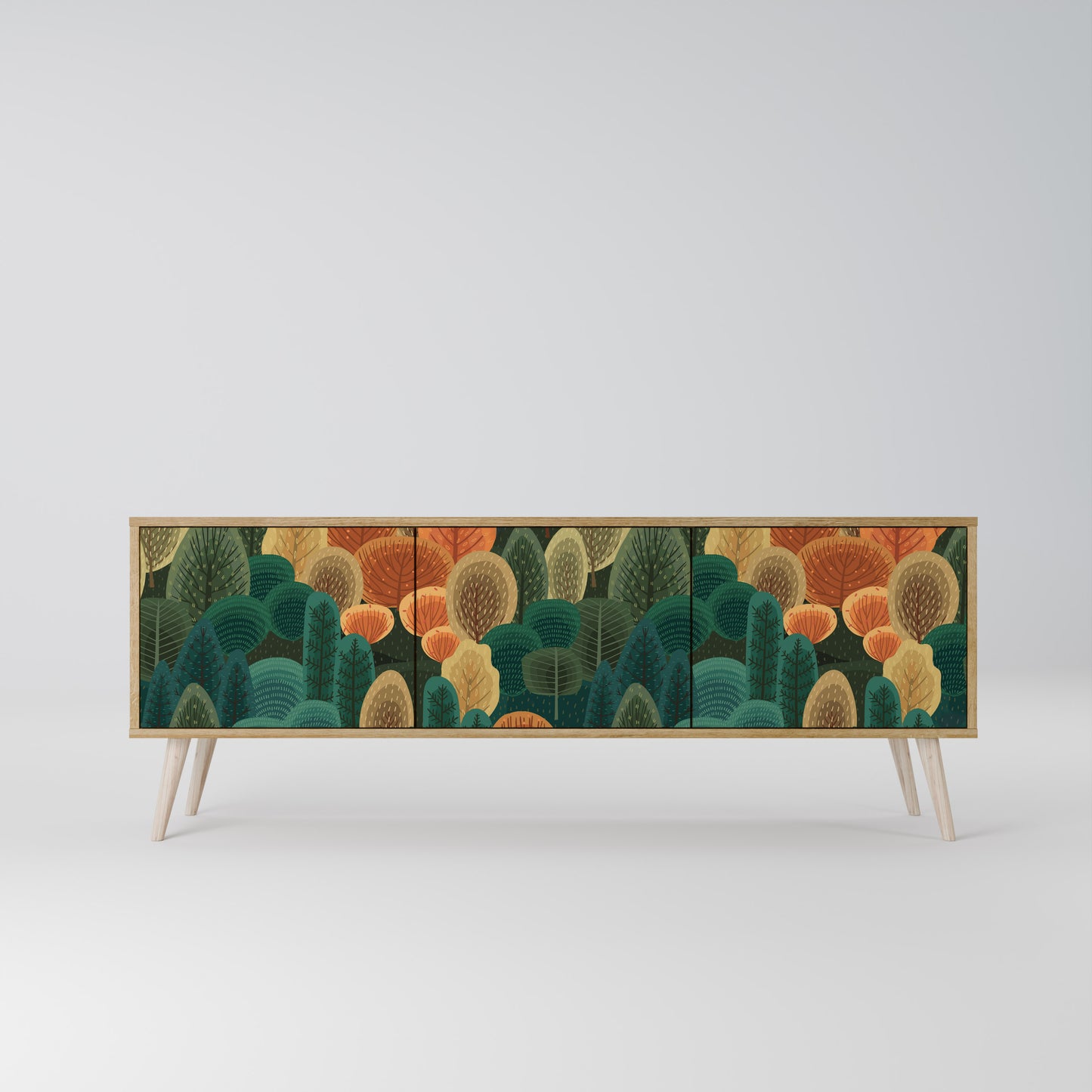 AUTUMN KALEIDOSCOPE 3-Door TV Cabinet