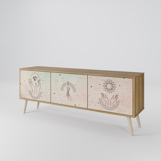 DELICATE BEAUTY 3-Door TV Cabinet