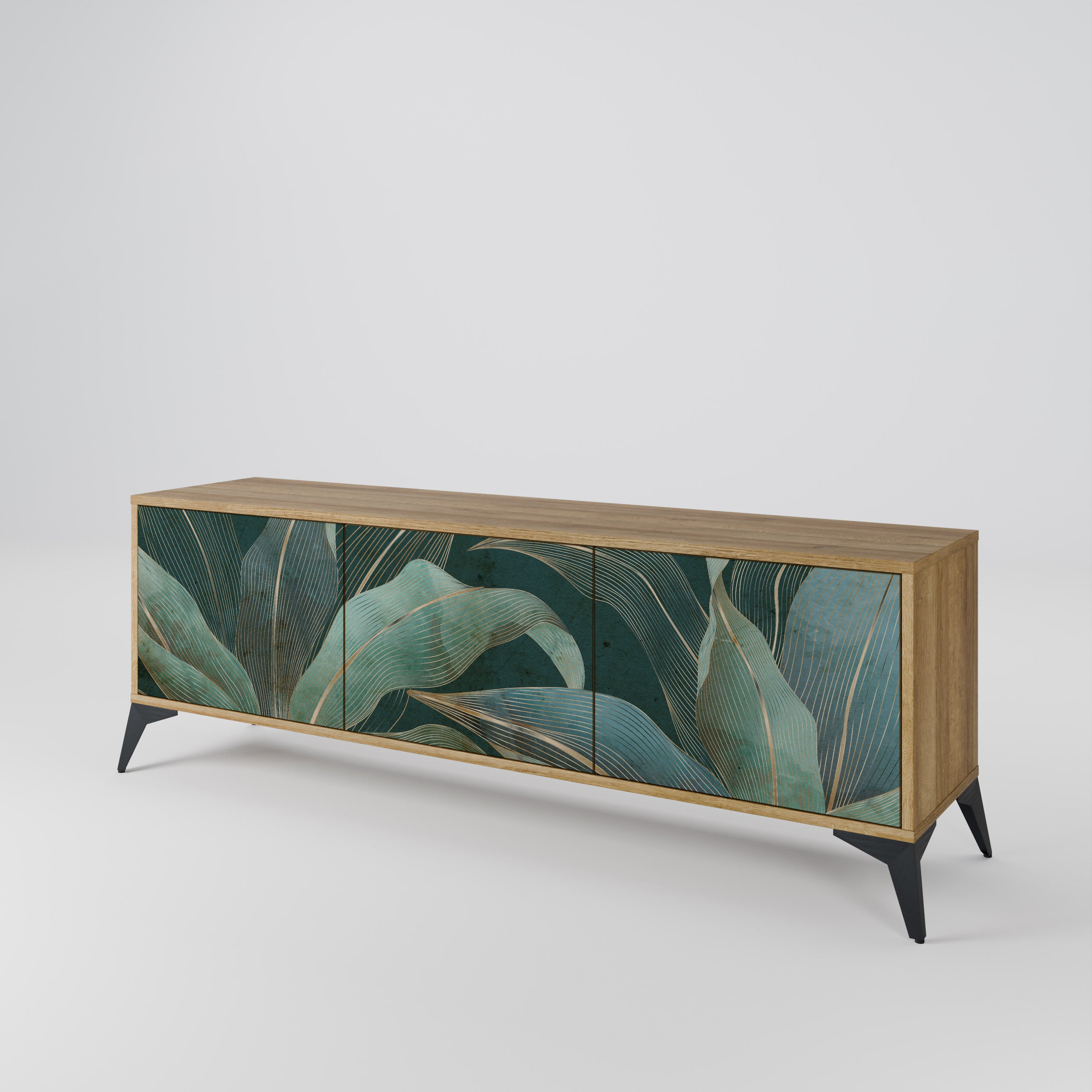ROYAL GREEN 3-Door TV Cabinet