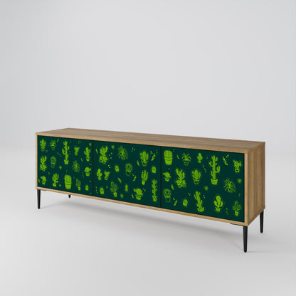 DESERT GREEN 3-Door TV Cabinet