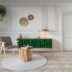 DESERT GREEN 3-Door TV Cabinet